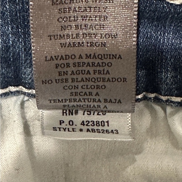 BKE Buckle Nolan Straight Leg 5 Pocket Jeans Mens 34L Stretch Denim Distressed - Picture 16 of 16